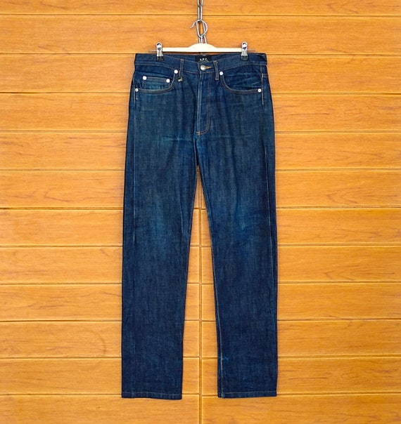 A.P.C ヴィンテージ Vintage A.P.C. Cure Straight Cut Denim Jeans - Waist 29 - Etsy