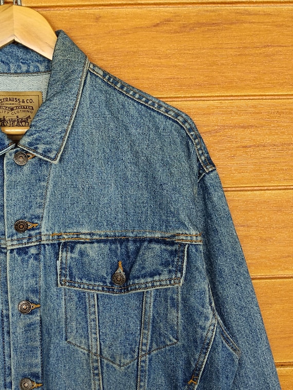 Vintage 1992 LEVIS Denim Trucker Jacket - Size L - Made in USA - Etsy