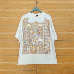 Vintage 90s Churinga Australia Art T-Shirt: Koongarra Dreaming, Oversize M