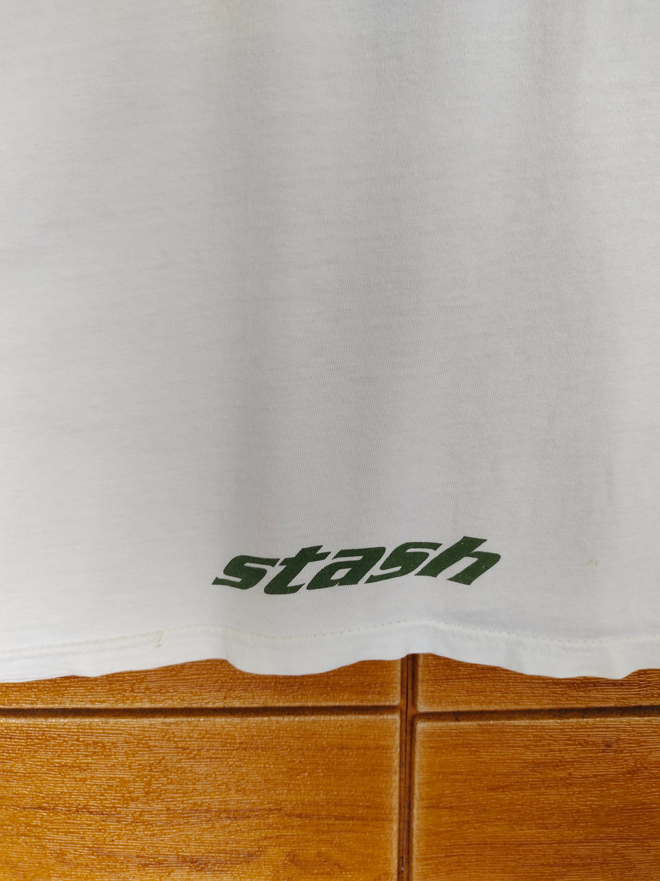 Vintage 90s BAPE X Stash Hanes T-shirt: Japan Streetwear, Size M 