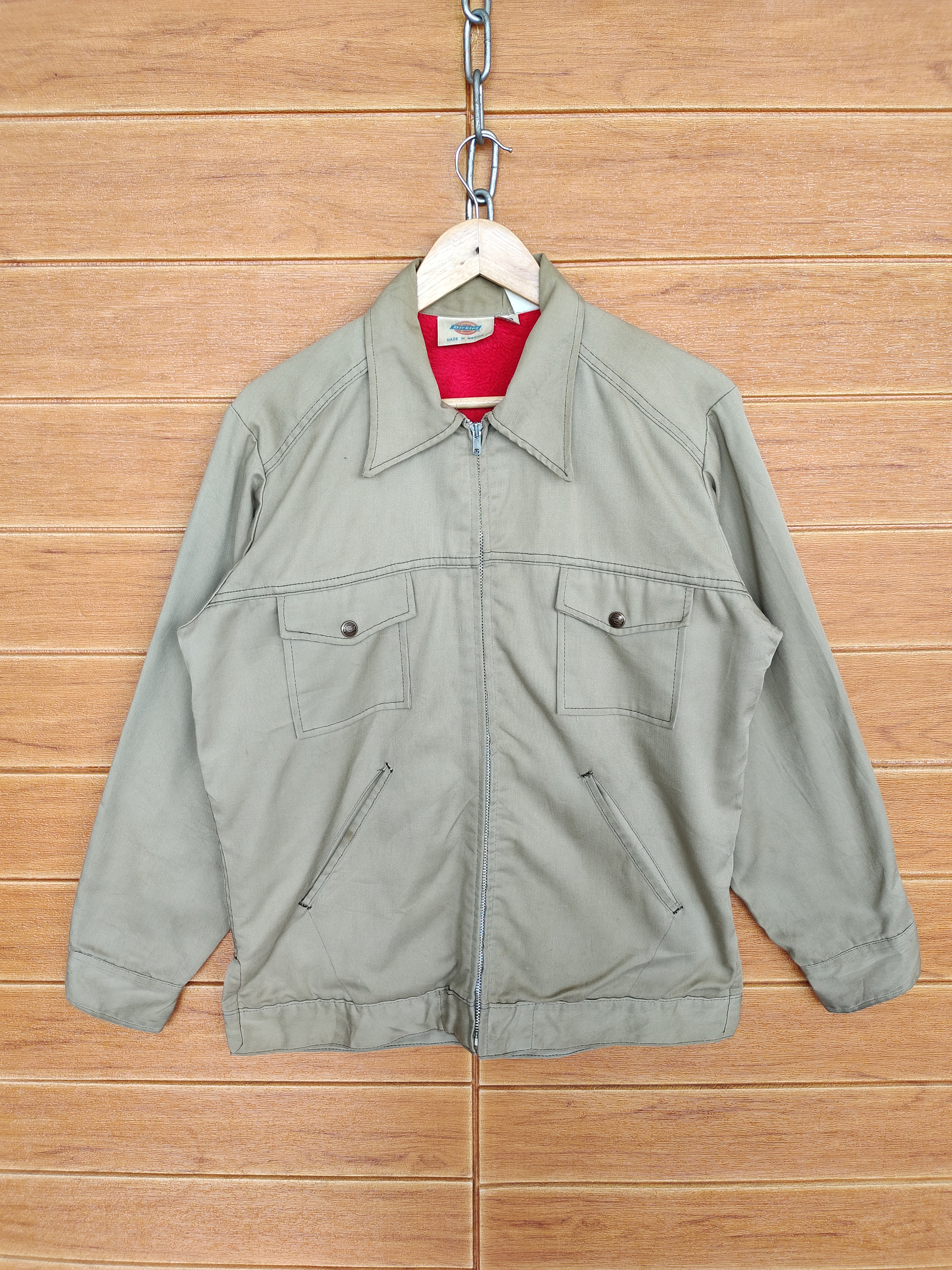 Vintage Red Kap Diamond Lined Talon Work Jacket