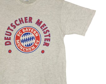 Vintage 90s FC Bayern Munich Soccer T-shirt Size M - Etsy