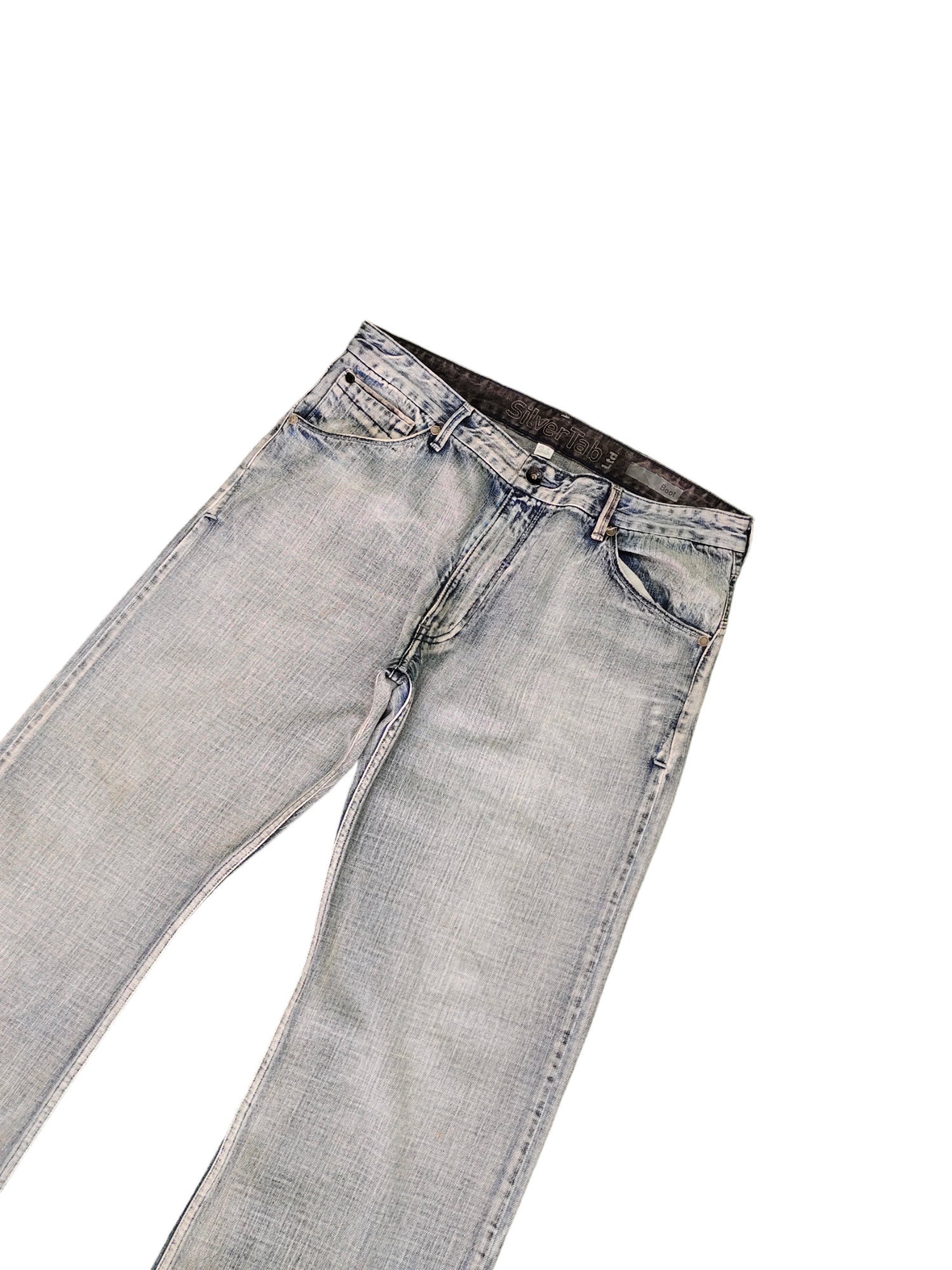 【希少】silver tab WIDE LEG Levis Silvertab Wide Leg Jeans - Etsy