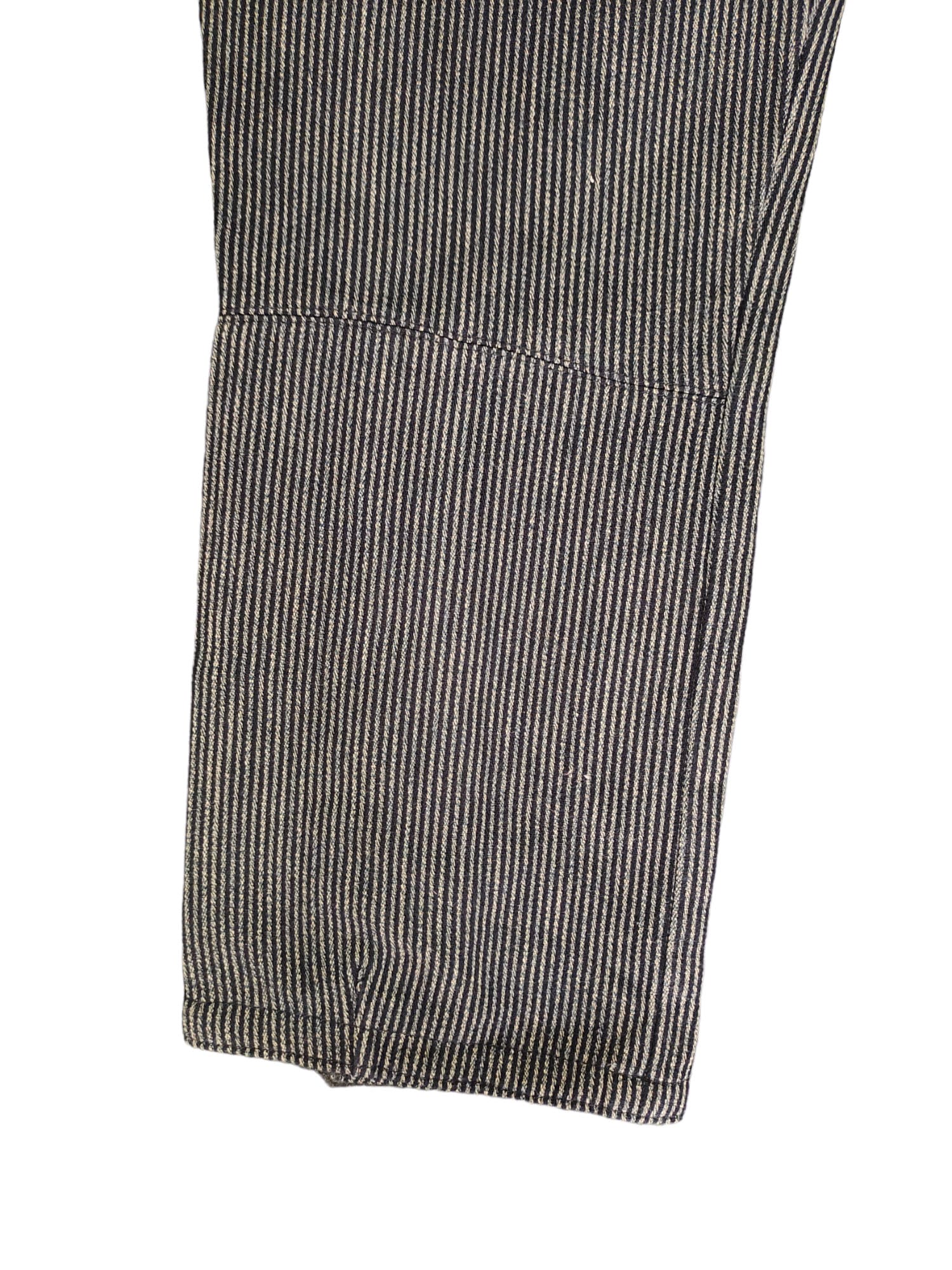 W30x23 Vintage 90s 45RPM Striped 3Q Pants Women Waist 30 Blue Blue