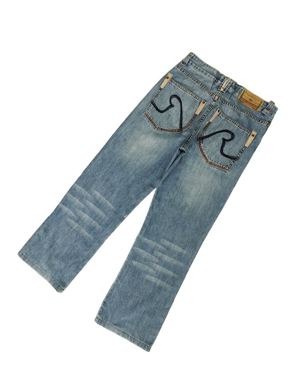 Vintage Y2K Diesel Embroidered Pocket Jeans - Waist 31 - Etsy