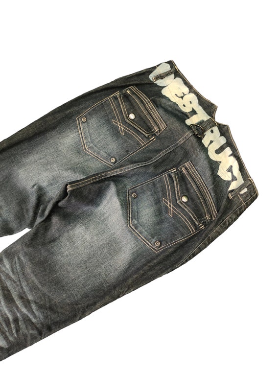 Vintage PPFM destruct Clawmark Painted Denim Pants Waist 34 Peyton Place  for Men Streetwear Y2k - Etsy Sweden