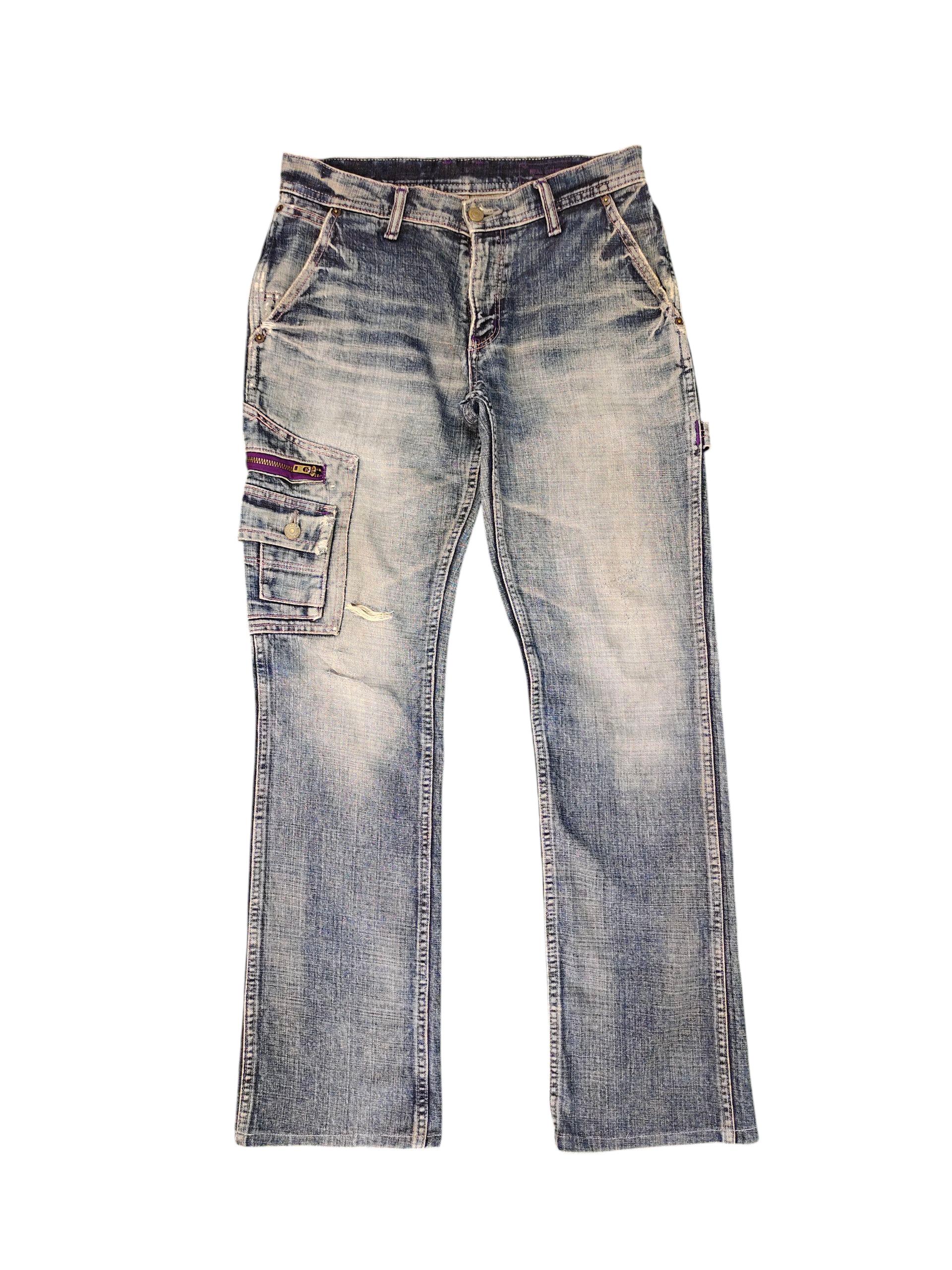 Vintage 90s Faded Jeans, Clawmark Distress, Streetwear Waist 30 - Etsy