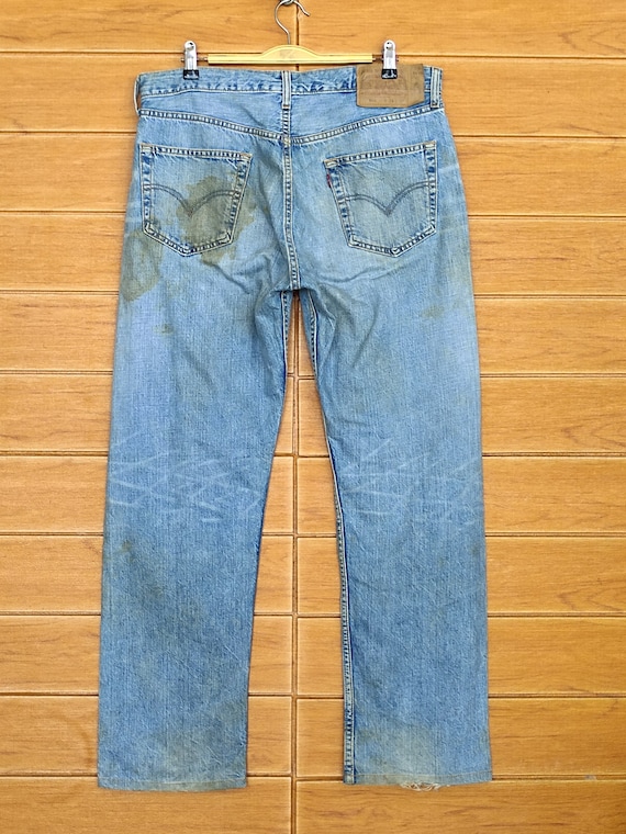 Vintage Levi's 501 Jeans W34: Grunge Dirty Wash Denim - Etsy