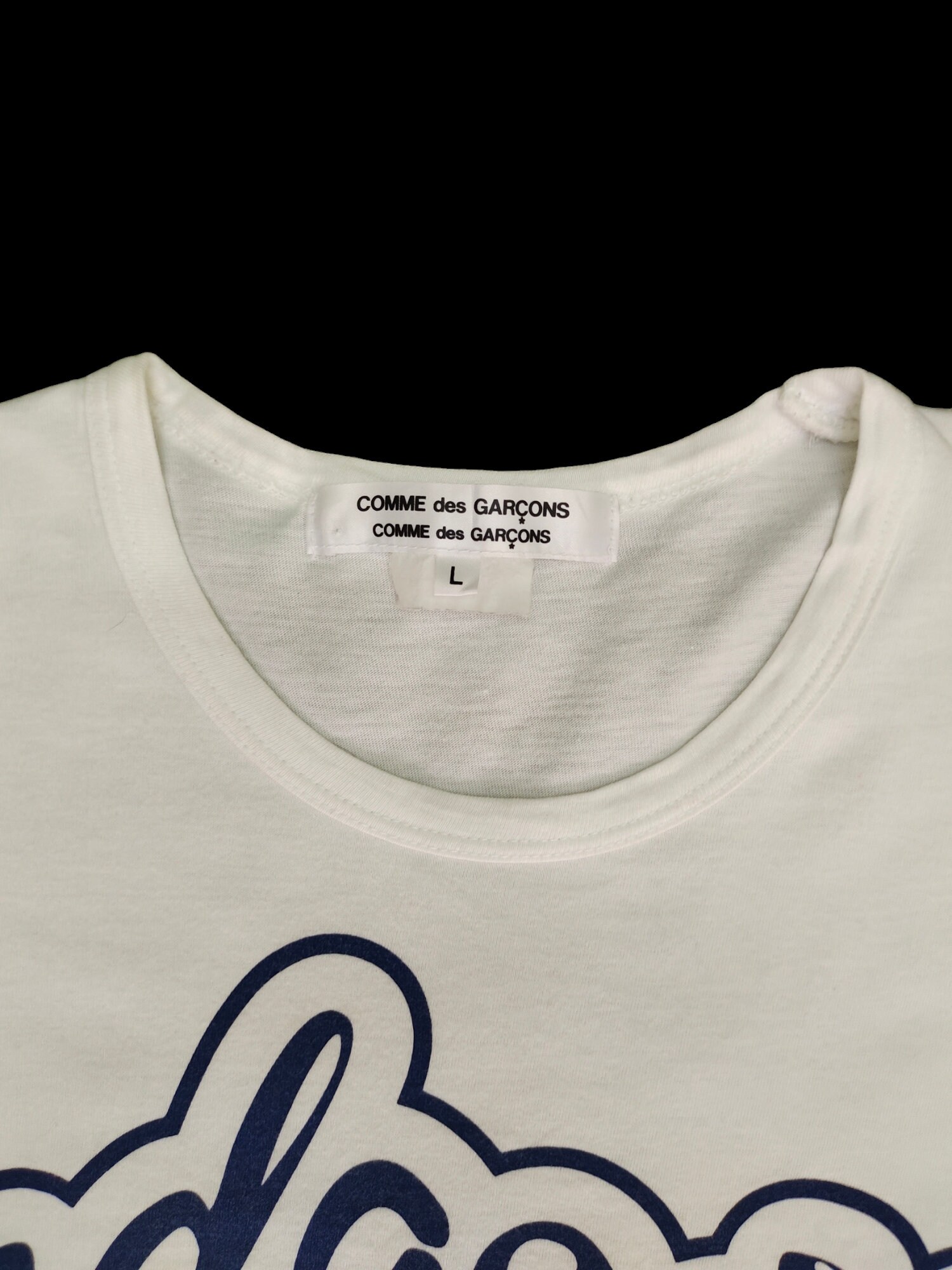 Comme Des Garcons CDG Spell Out T-shirt - Made in Japan