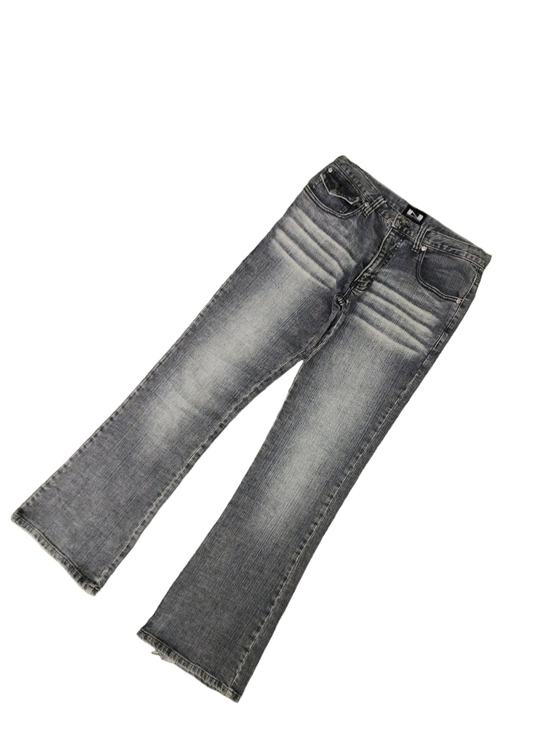 L.E.I. Vintage Y2K 2000s Faded Denim Rawhide Lace Up... - Depop 