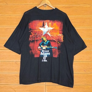 Vintage 90s Bryan Adams Tour Europe 1996 T-Shirt / 18 Til I Die / Canadian singer-songwriter / Size XL