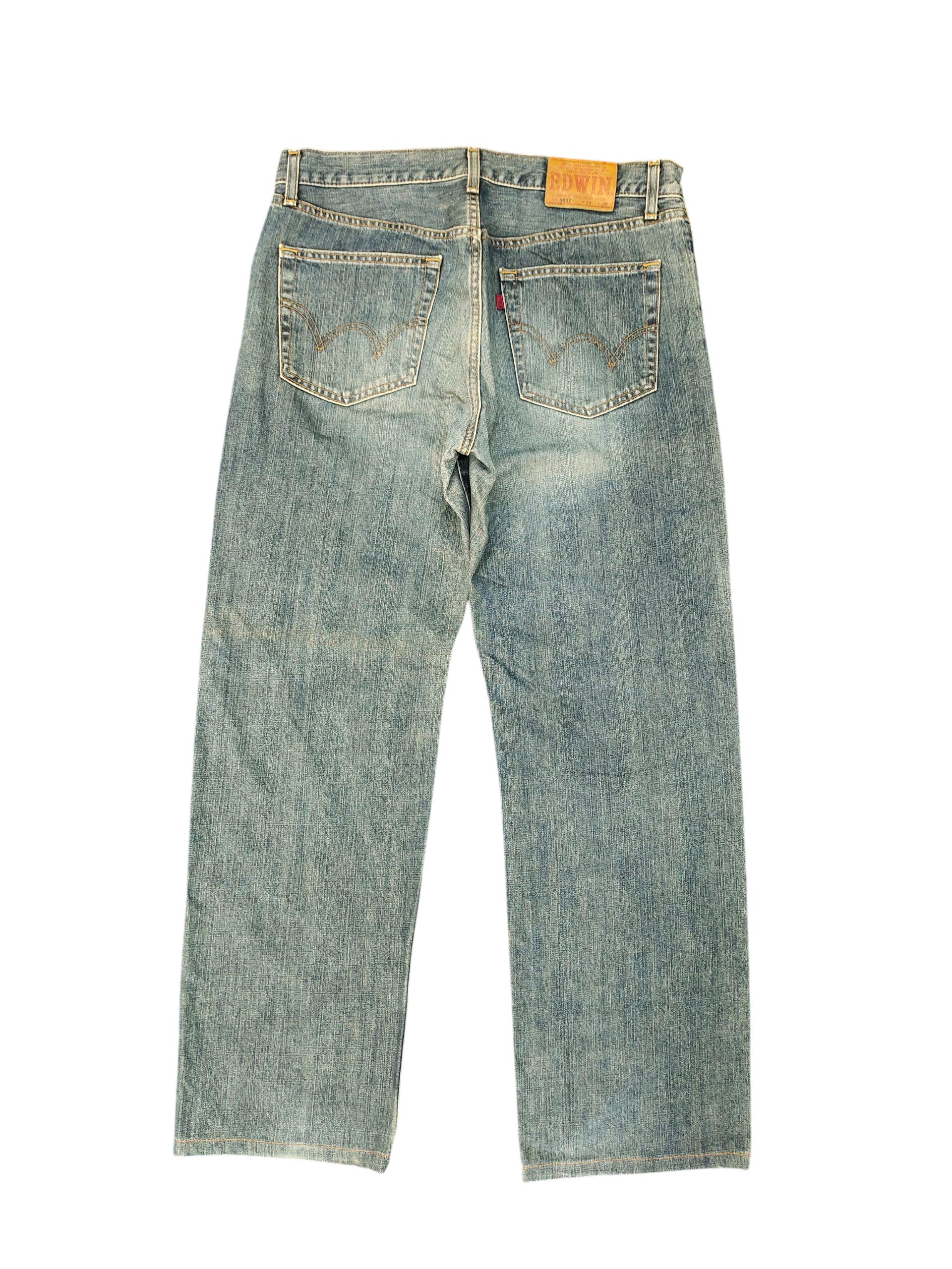 Vintage Edwin 503Z Japan Clawmark Denim Jeans - Wide Leg Waist 34