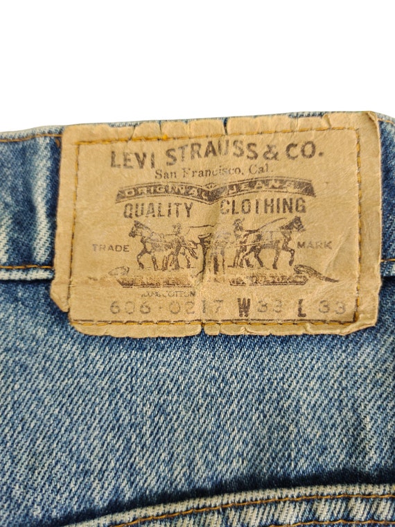 Vintage Levis 606 Faded Denim Jeans Undercover St… - image 8