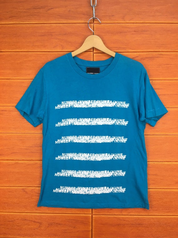 Vintage Number (n)ine Denim Spell Out T-shirt - Japanese Brand
