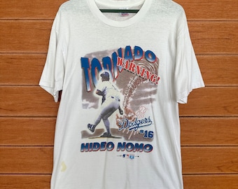 Vintage 90s MLB L.A DODGERS Hideo Nomo Legend Player T-shirt