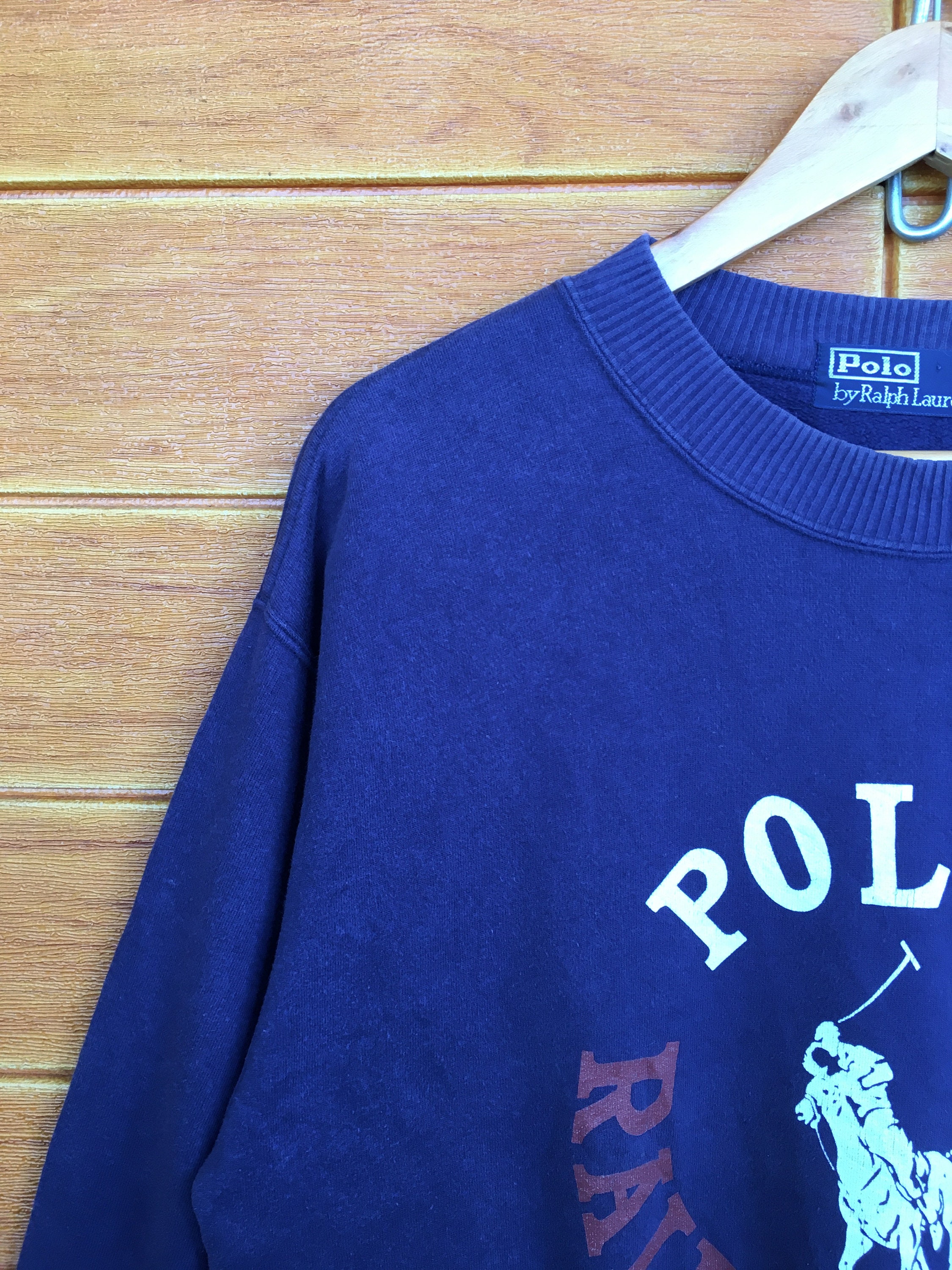 Vintage Polo Ralph Lauren Big Logo Sweatshirt, Size M - Etsy
