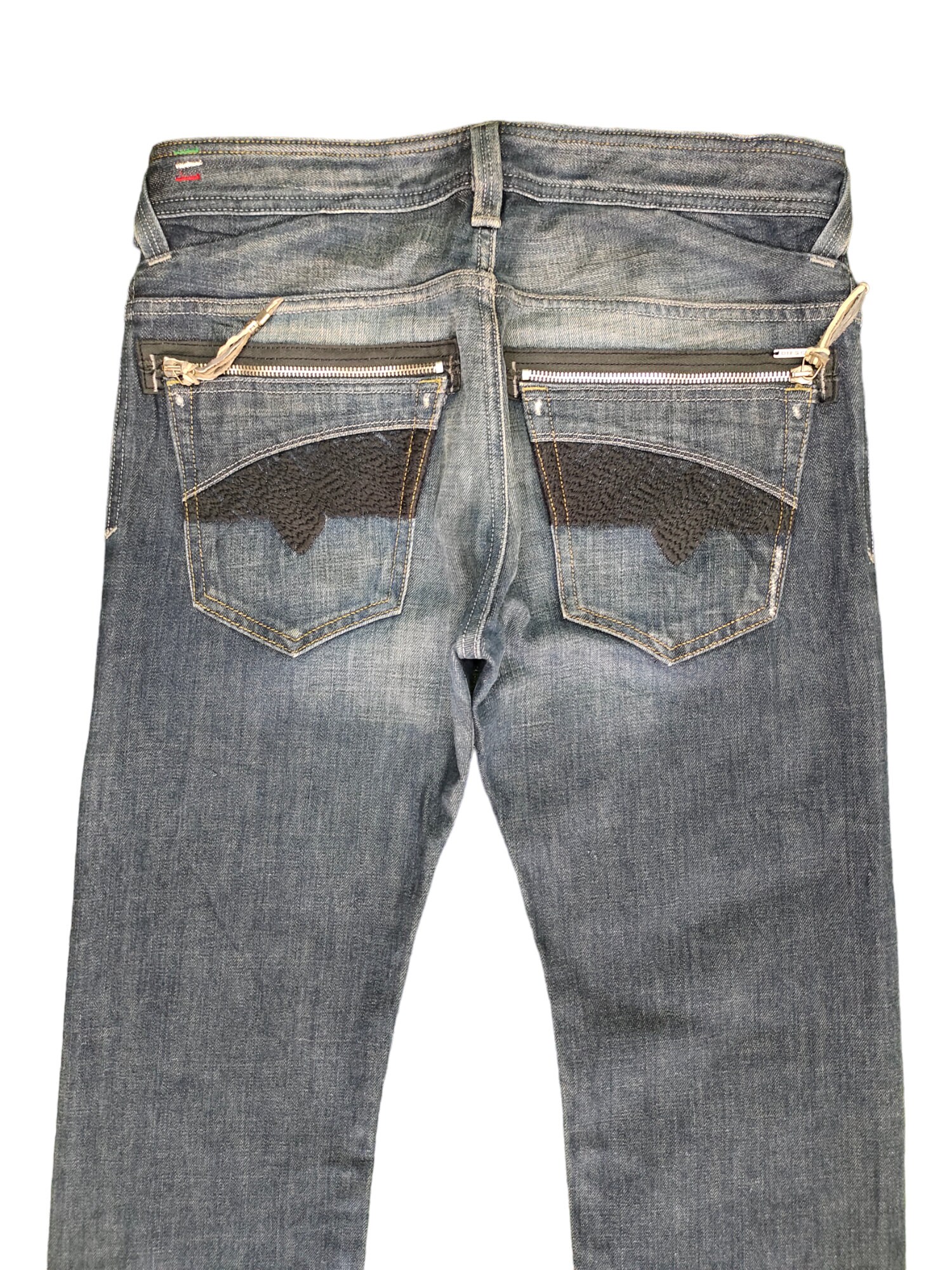 Vintage Diesel 'slammer' Jeans W32, Embroidered Zipper Pocket