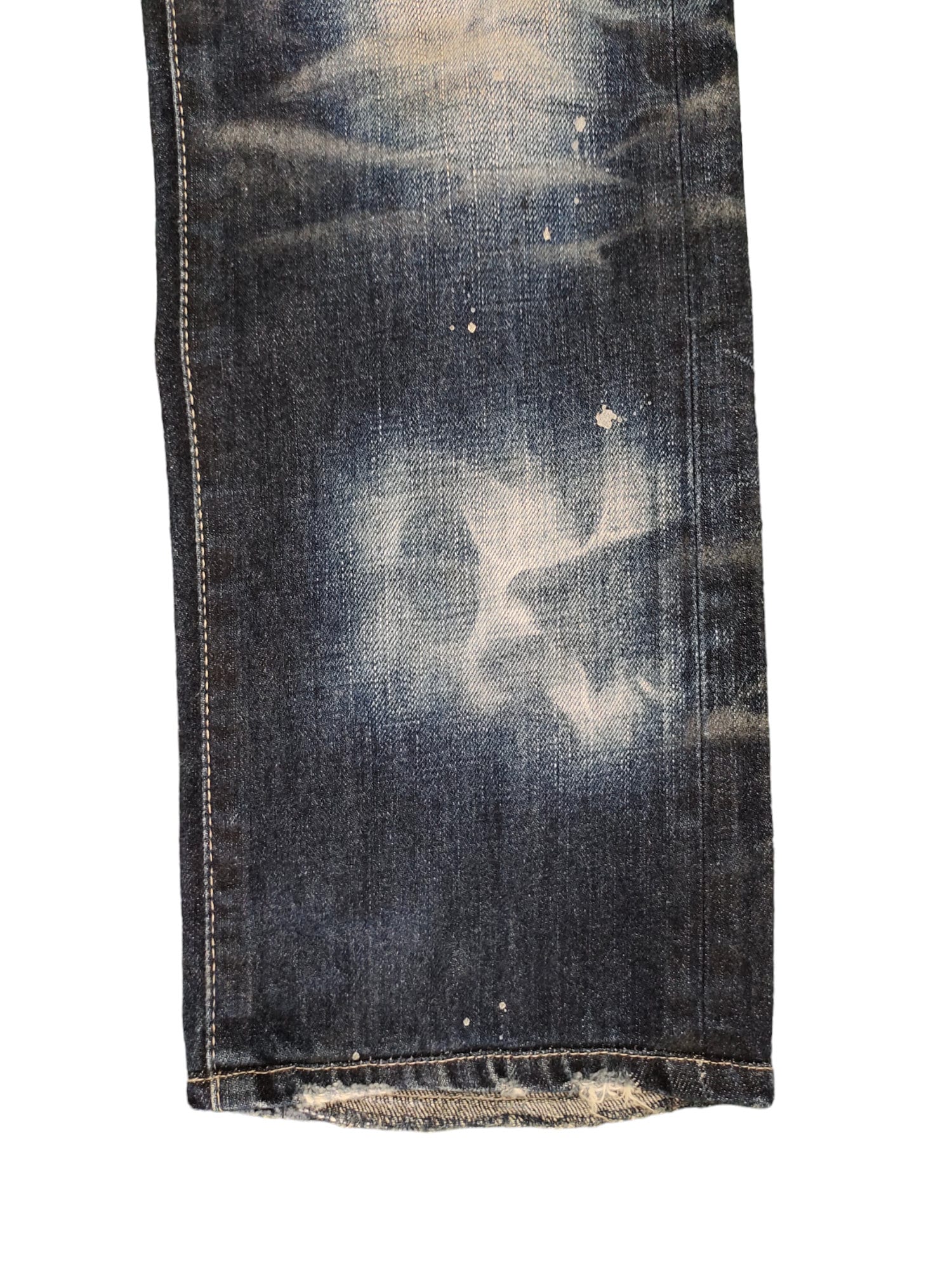 W30x26.5 Civarize Japan Distress Faded Denim Jeans