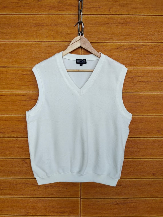 Kansai Yamamoto, Vintage Body Max Designed By KANSAI YAMAMOTO Sleeveless Sweatshirt / Size M