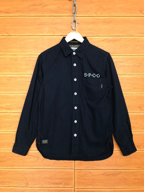 ヴィンテージ日本ブランドSURPLUS S-P-C-O クラフトマンボタンアップ 