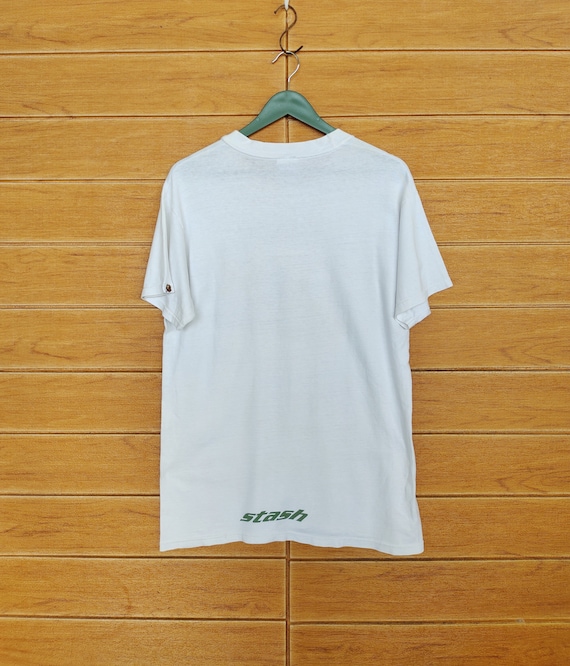 Vintage 90s BAPE X Stash Hanes T-shirt: Japan Streetwear, Size M
