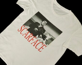 Maglietta Tony Montana Scarface Con Al Pacino - Uomo, Da S A XXXXL, 100% Cotone