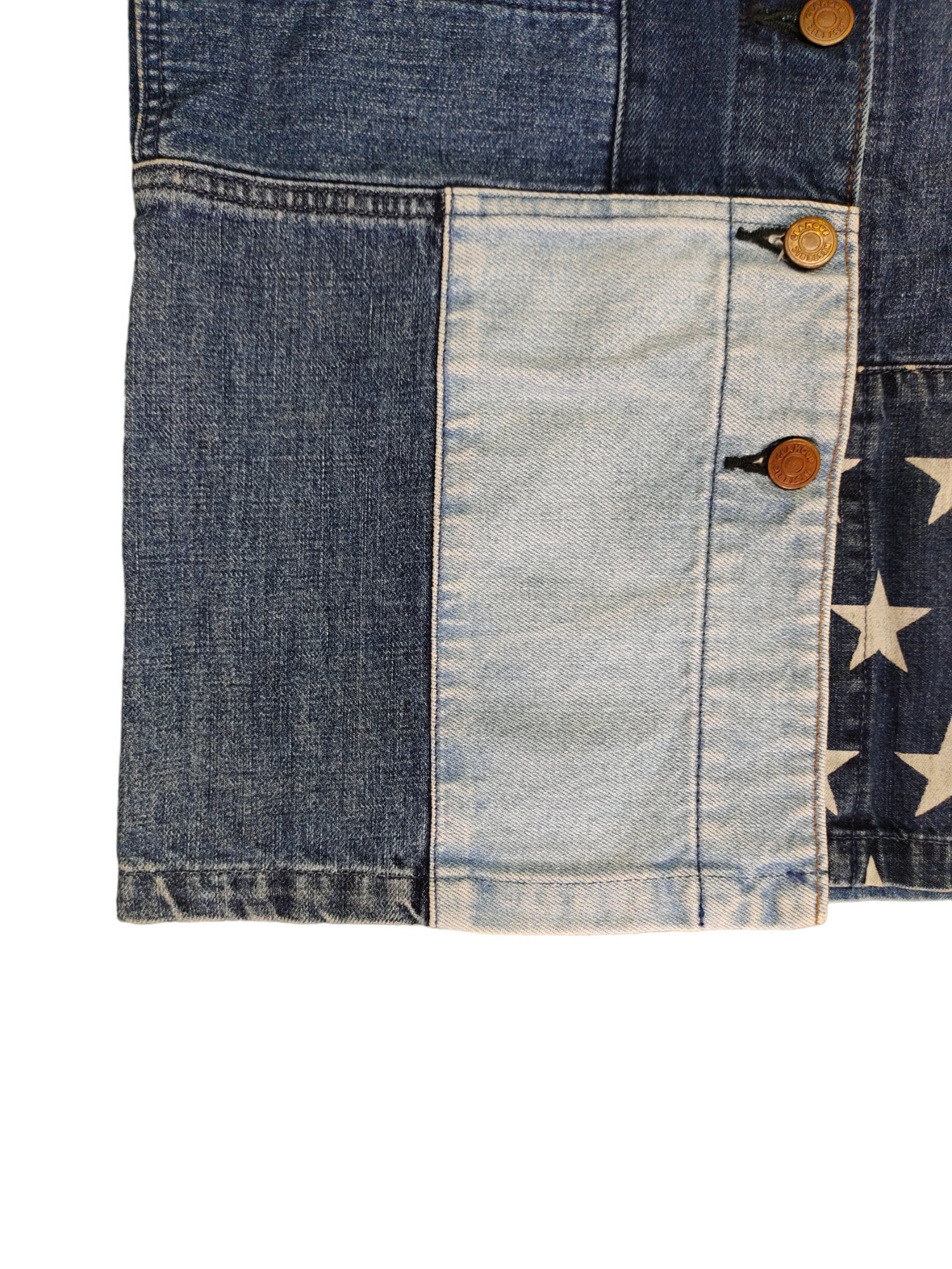 スカート Hysteric glamour 00s Patchwork Skirt Hysteric Glamour Patchwork Denim Skirt—[30] – mahshu