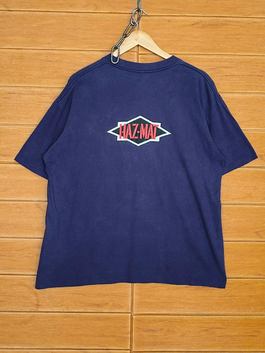 Vintage 90s HAZ-MAT “hazardous Materials” Spellout T-shirt / Size 