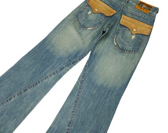 True Religion Flare Jeans: Frankie Big T, Distressed Boot Cut (W31