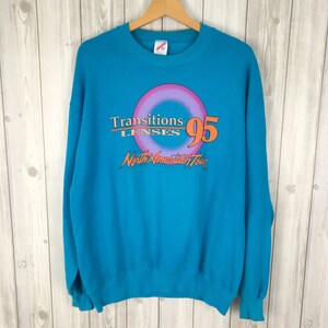 Rare Vintage 90s TRANSITIONS LENSES North American Tour Sweatshirt Large Size