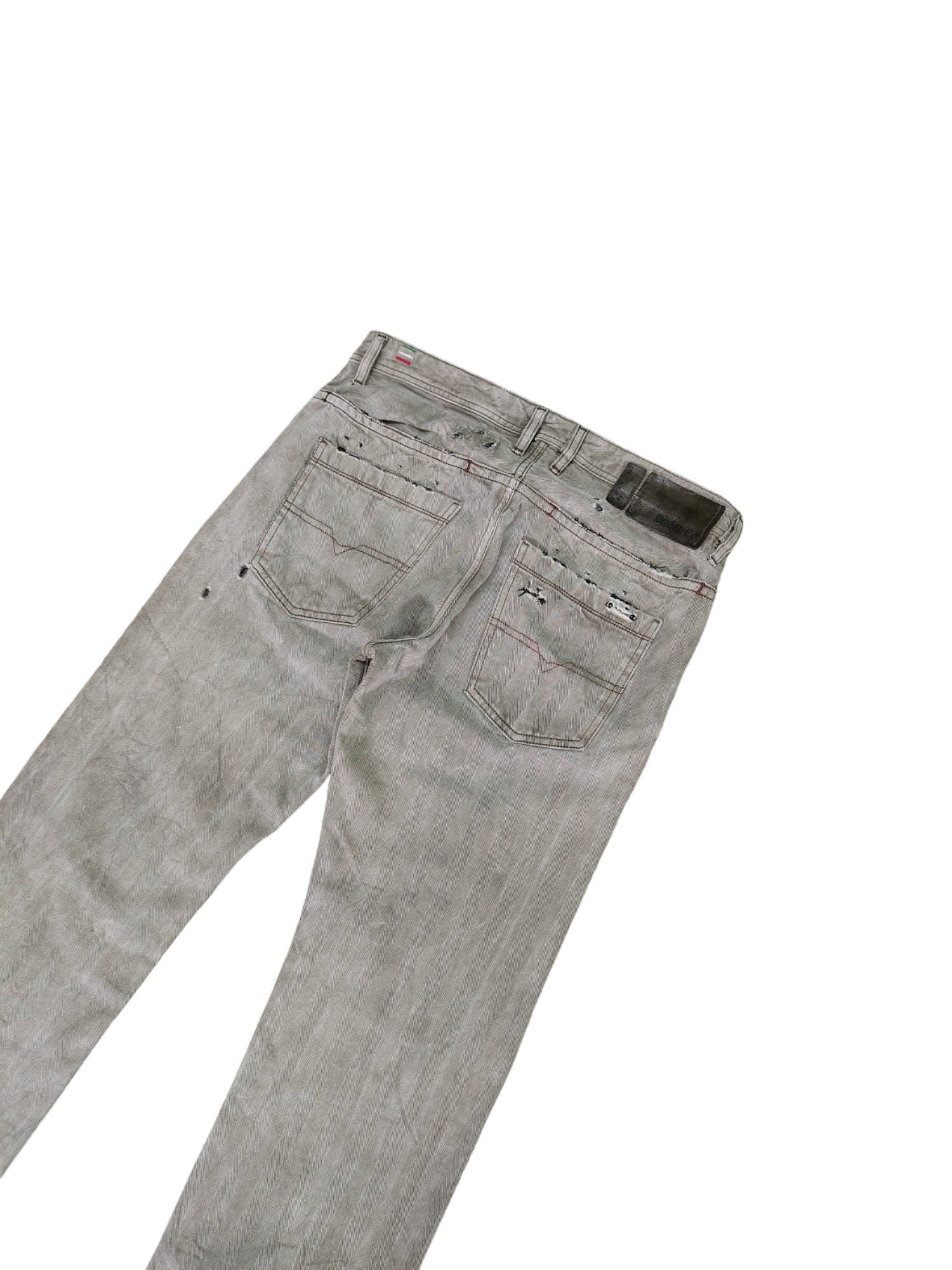 Vintage Diesel Braddom Slim Jeans W32: Distressed Y2K Streetwear