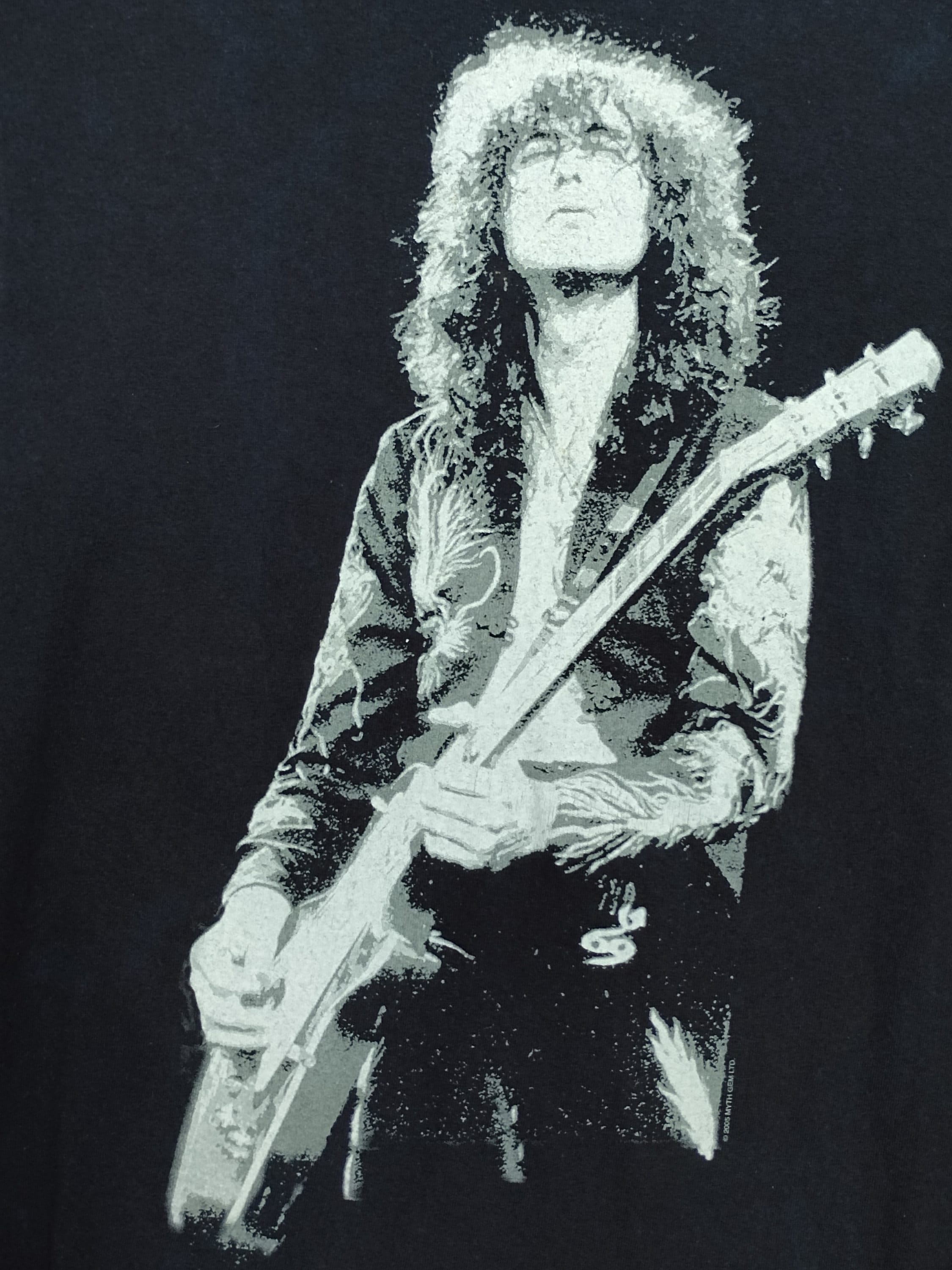 ヴィンテージ ジミー・ペイジ レッド・ツェッペリン Tシャツ - 2005年