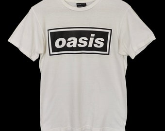 Vintage 1994 Oasis Box Logo Tour Dates 1st Edition T-Shirt English rock band bootleg band tee