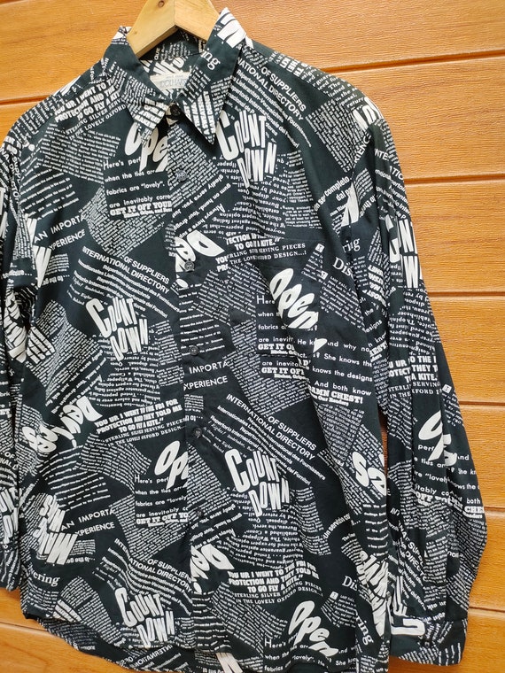 Vintage Idolharry Japan Poem Shirt / wtaps yohji … - image 4