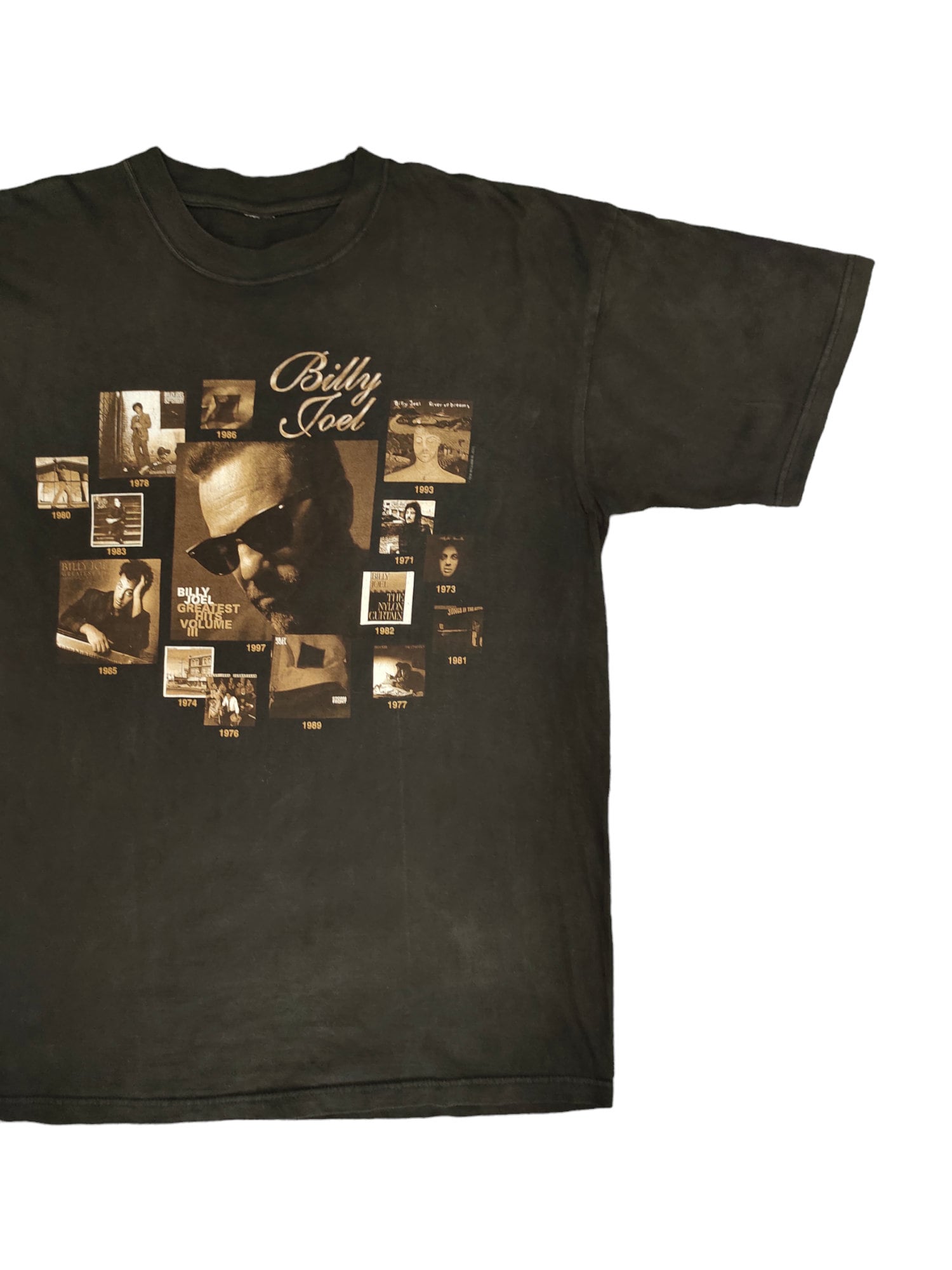Vintage 90s Billy Joel Tour 1998-1999 Photo Albums T-shirt Size L