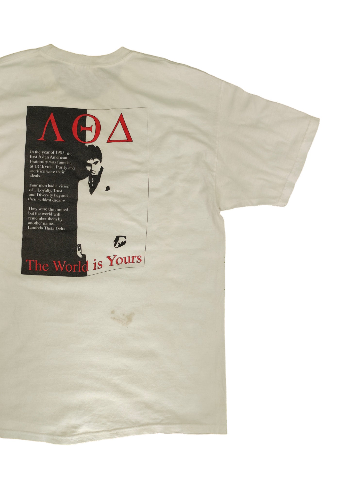SCARFACE TシャツDELTAタグコピーライト入 映画T アルパチーノ SCARFACE Tシャツ スカーフェイス DELTAタグ