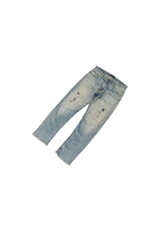 Vintage Y2K Uniqlo Faded Denim Jeans, Distressed, Waist 32 - Etsy