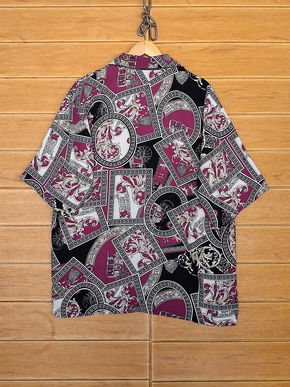 Vintage Japanese BnW Baroque Novelty Shirt / Baro… - image 7