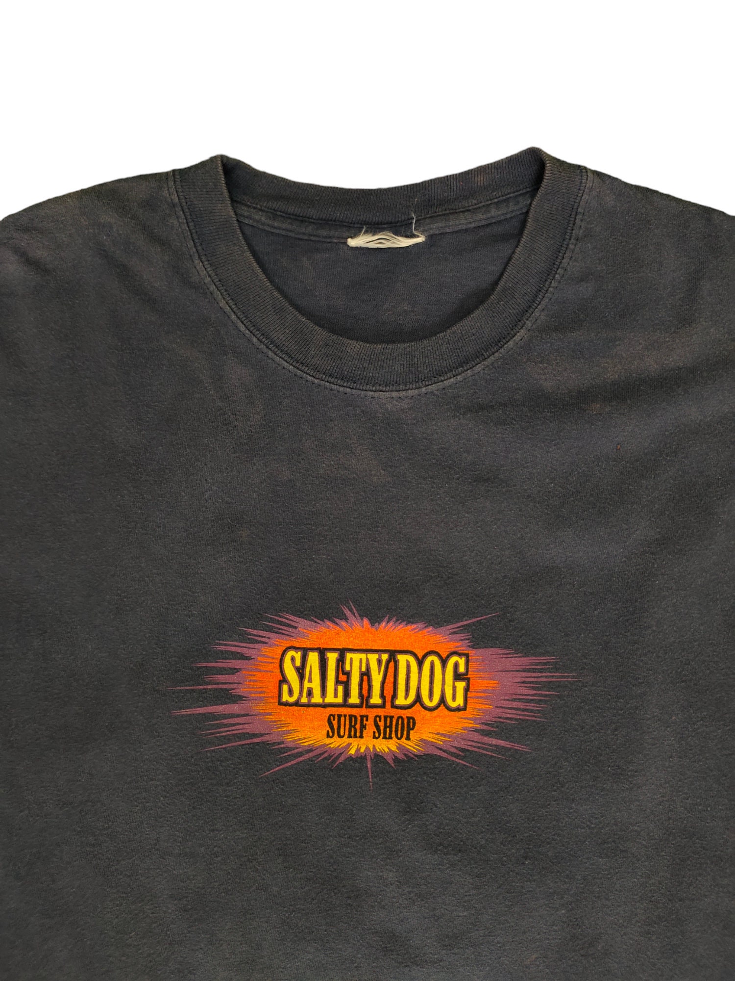 Vintage Salty Dog Surf Shop T-shirt: B. Miller Artwork, 2003, Size 