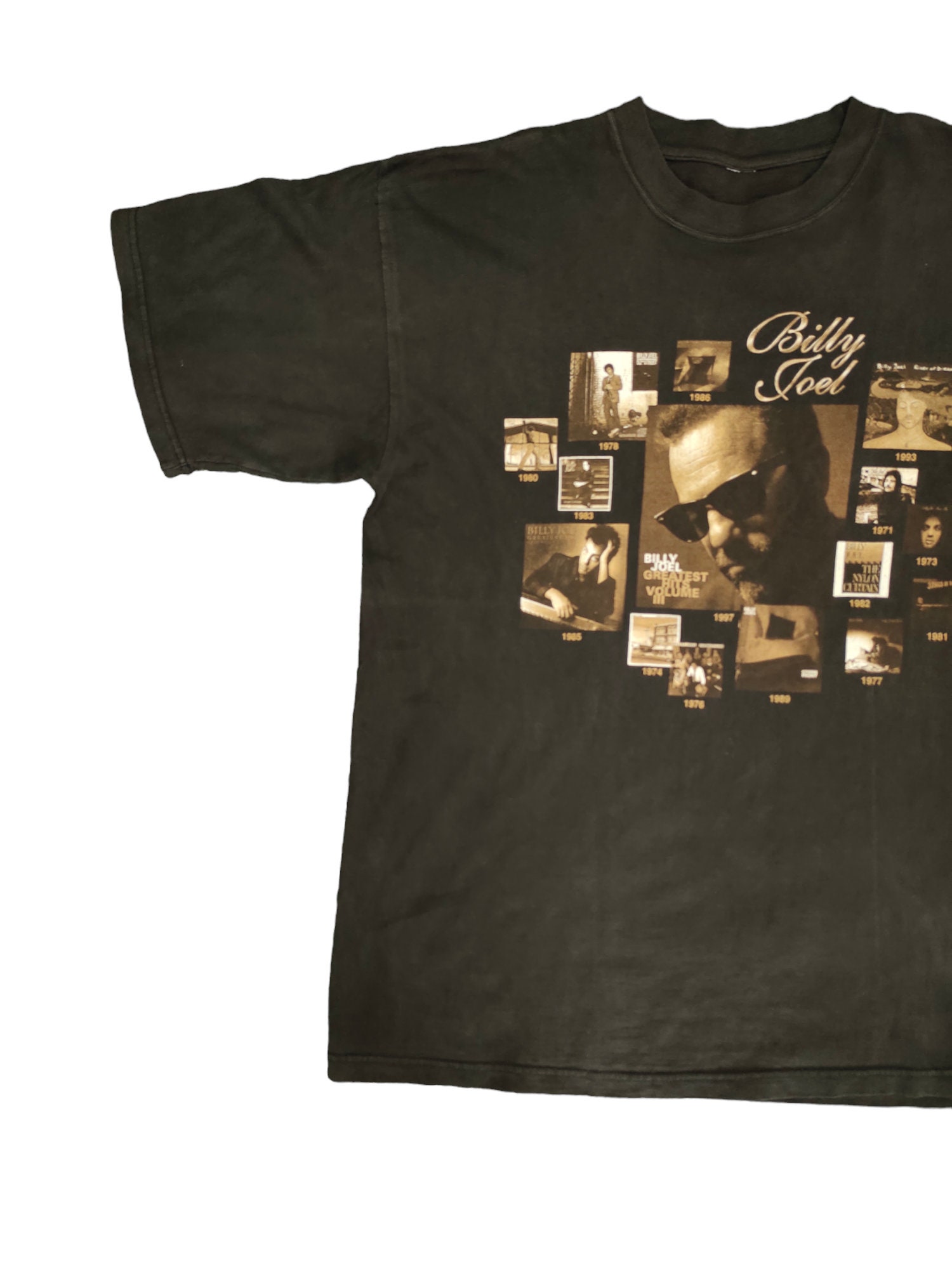 Vintage 90s Billy Joel Tour 1998-1999 Photo Albums T-shirt Size L
