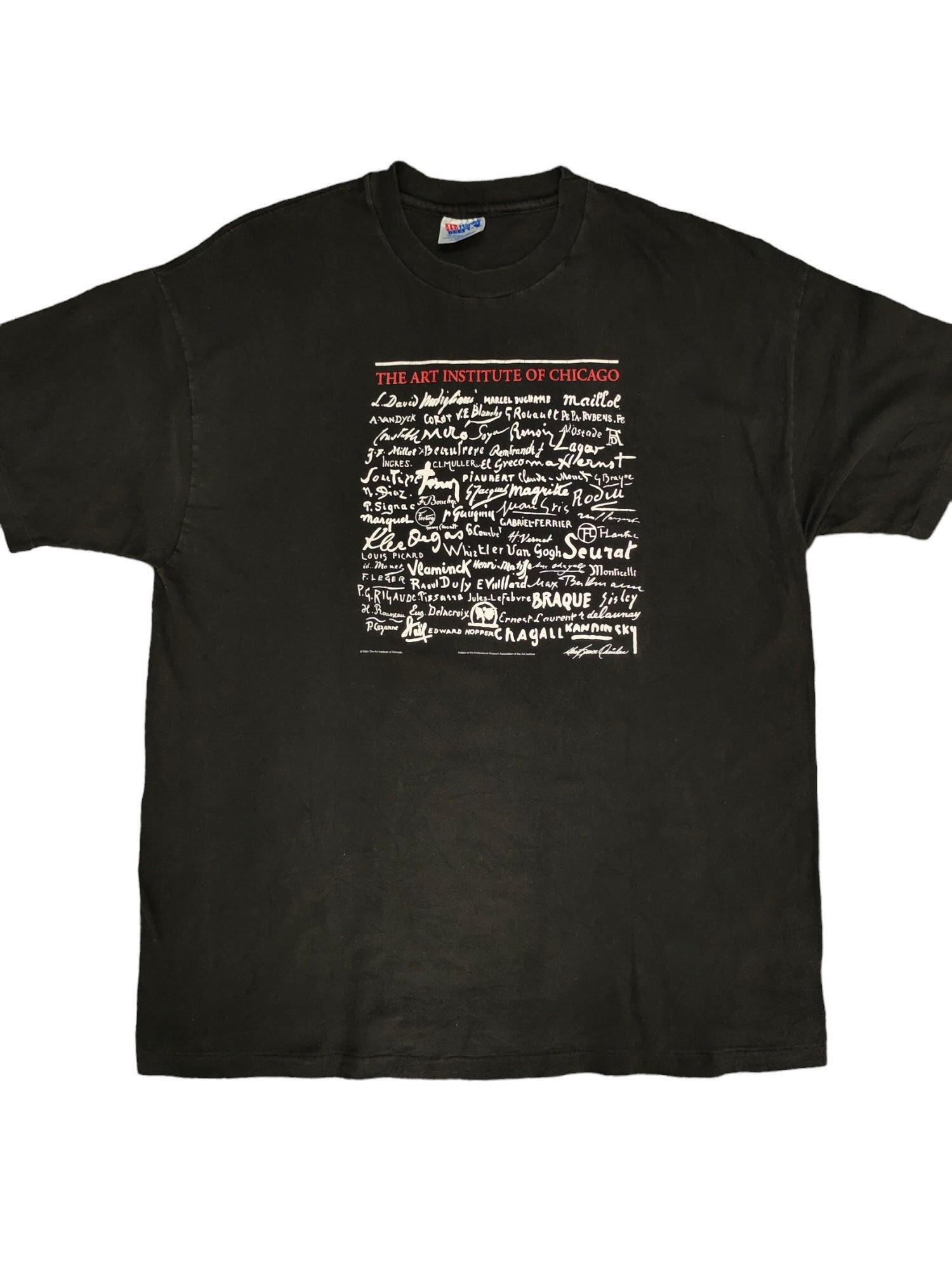 80年代ヴィンテージ シカゴ美術館 Tシャツ モマアート サイズXL - Etsy