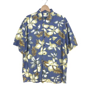 Vintage BREAKWATER Wild Floral Oversize Hawaiian Shirt / Aloha Wear Shirt