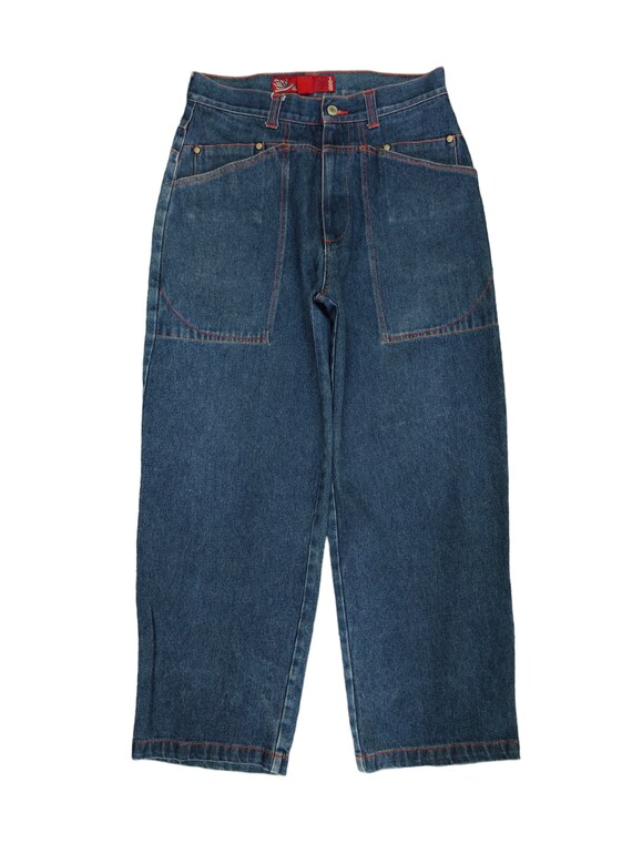 Baggy Jeans Soul Usa Multi Pocket Fatique Denim Wide Leg Y2k 