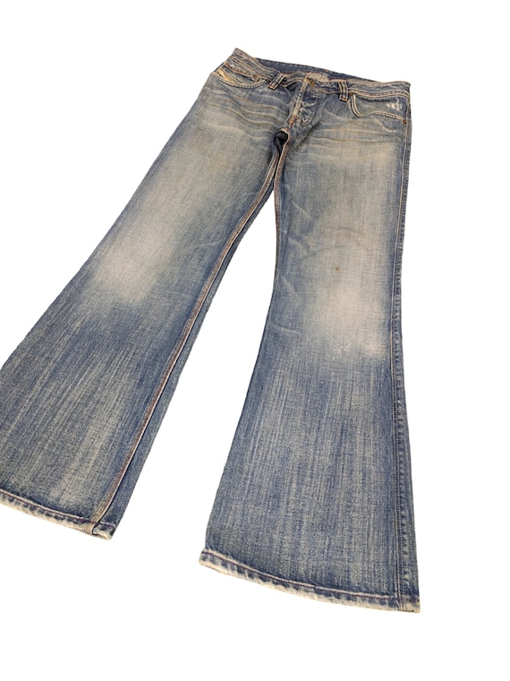 Vintage Diesel Flare Jeans, Faded Denim Boot Cut, 31x30 - Etsy UK