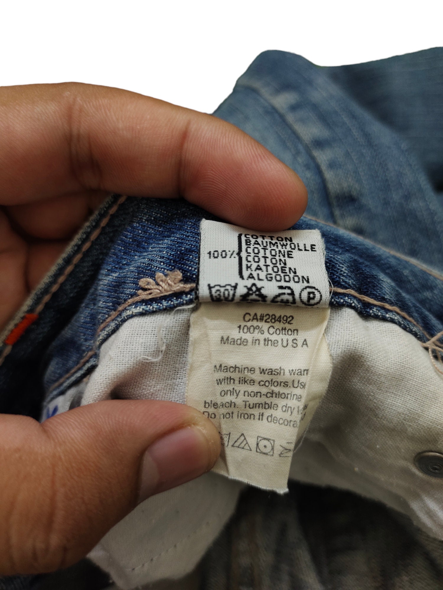W34x27.5 Loose Baggy Jeans Diesel Wide Leg Jeans Y2k