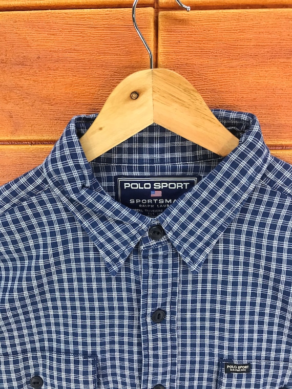 Vintage 90s POLO SPORT Sportman Ralph Lauren Check Button up Shirt Vintage 90s POLO SPORT Sportman Ralph Lauren Check Button up Shirt