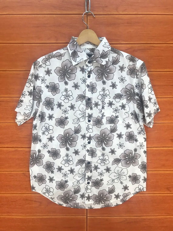 Kansai Yamamoto, Vintage Kansai Yamamoto Aloha Shirt: Japan Rockabilly Summer Wear, Size L