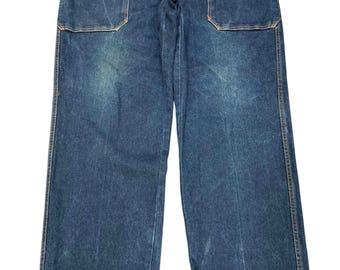Vintage FUBU Baggy Jeans: Fat Albert Embroidered Denim, 90s