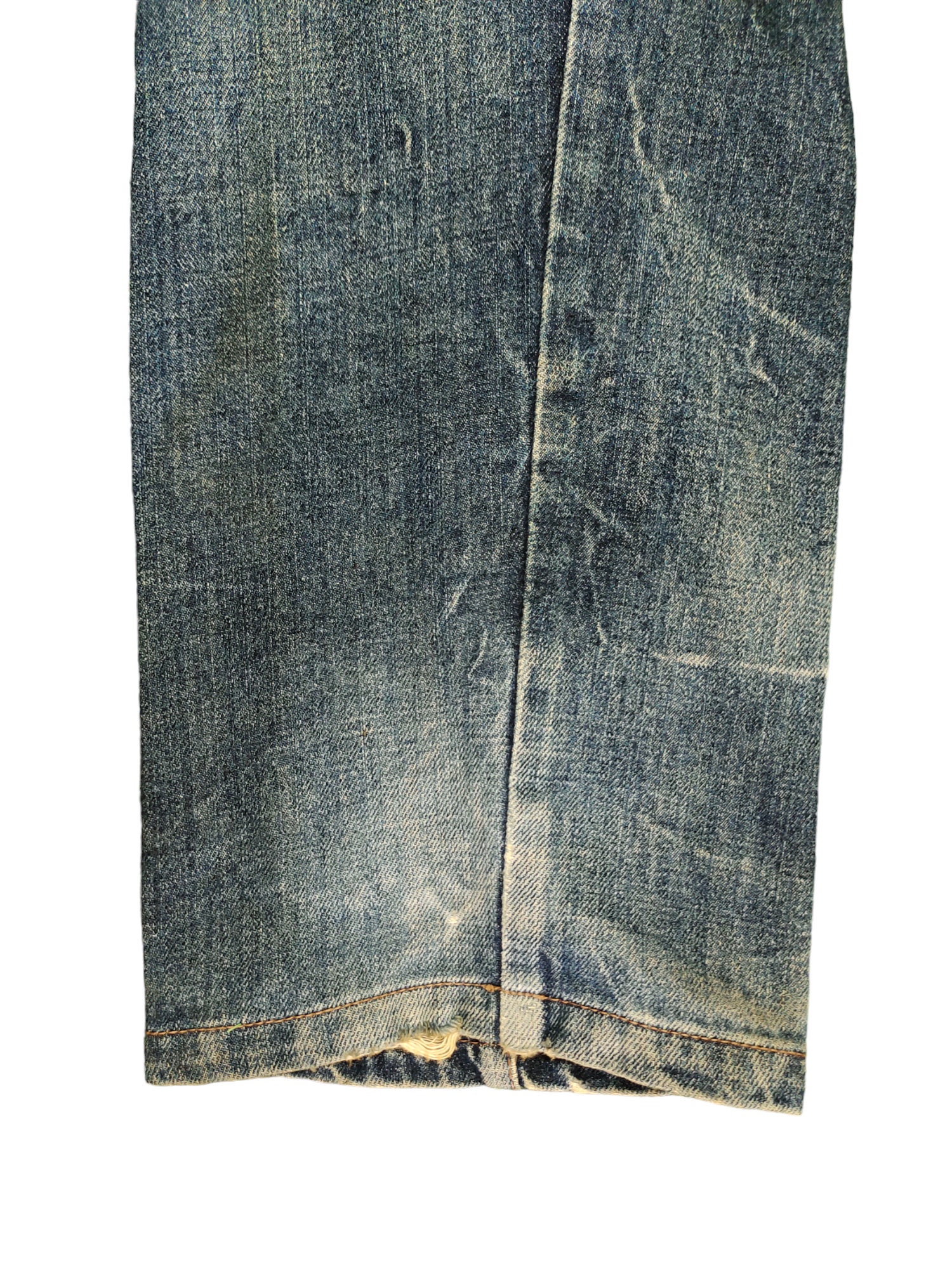 W34x31 Vintage Y2k Elr Japan Navajo Curved Denim Pants Ppfm