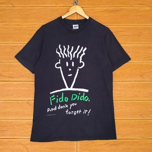 Maglietta vintage con grafica FIDO DIDO / Fido Dido, cartone animato americano anni '90, stile pop art / Maglietta per bambini anni '90 / Cartone animato americano anni '90 / Taglia M